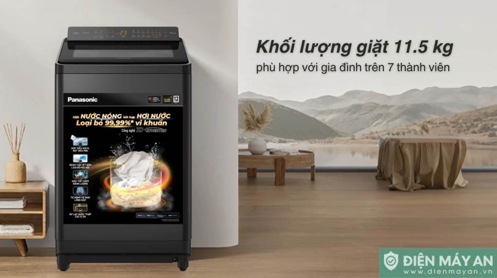 Máy giặt Panasonic Inverter 11.5 Kg NA-FD115V3BV